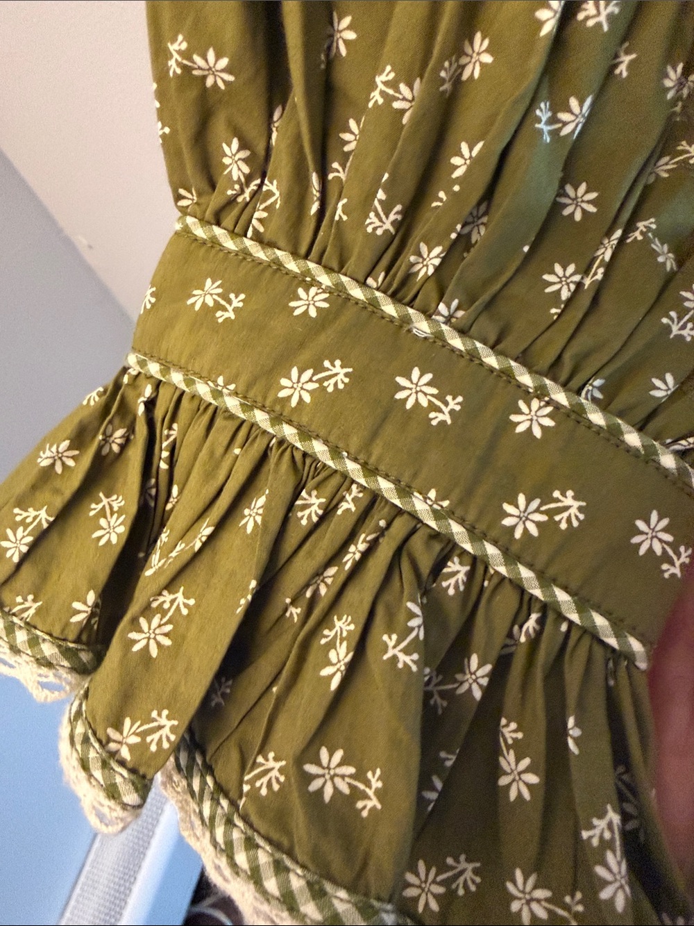 NWT Doen Beatrice Dress in Cypress Calico / Xs - Picture 7 of 9
